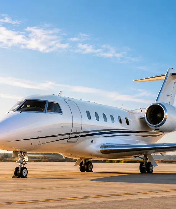 Private Jet on Tarmac